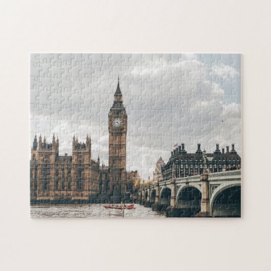 Big Ben & The River Thames London City, England Puzzle (Horizontal)