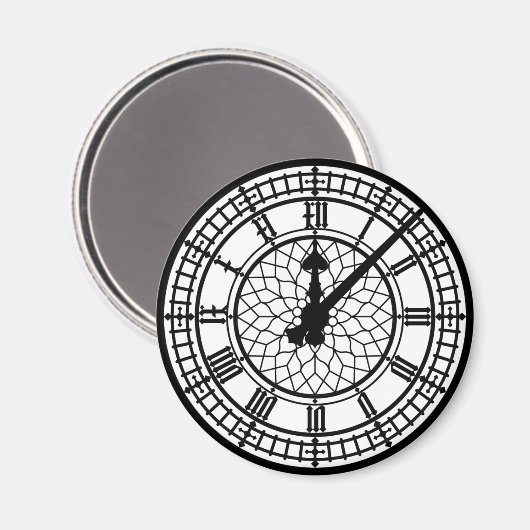 Big Ben Tower Clock Magnet (Vorderseite/Rückseite)