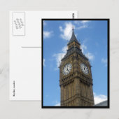 Big-ben-Tower Postkarte (Vorne/Hinten)