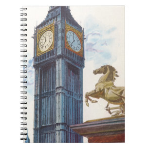 Big Ben Uhrturm im Palace of Westminster Notizblock