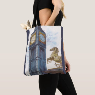 Big Ben Uhrturm im Palace of Westminster Tasche