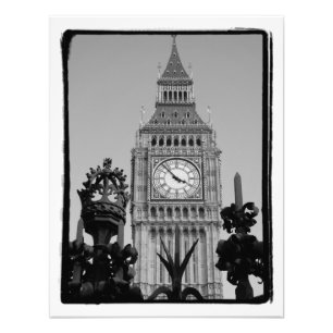 "Big Ben" Uhrturm im Westminster Palace Fotodruck