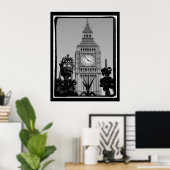 "Big Ben" Uhrturm im Westminster Palace Poster (Heimbüro)