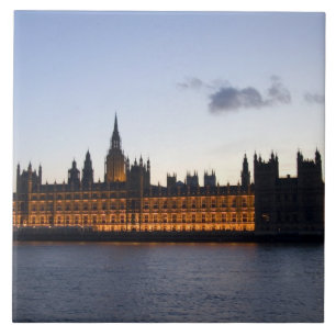 Big Ben und das Houses of Parliament in der Stadt Fliese