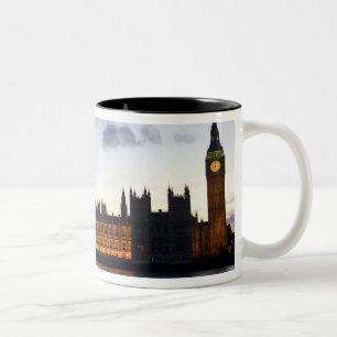 Big Ben und das Houses of Parliament in der Stadt Zweifarbige Tasse