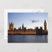 Big Ben und das Parlament in der Stadt Postkarte (Vorne/Hinten)