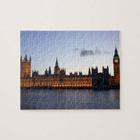 Big Ben und das Parlament in der Stadt Puzzle (Horizontal)