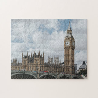 Big Ben und die Häuser des Parlaments in London Puzzle