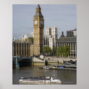 Big Ben und die Themse Poster