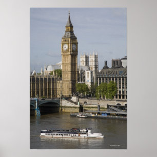 Big Ben und die Themse Poster