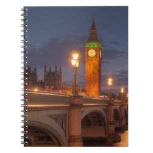 Big Ben und die Westminster-Brücke Notizblock