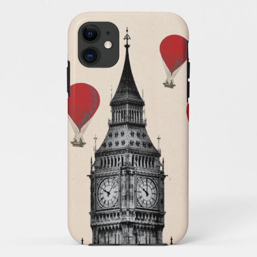 Big Ben und glühende Luft-Ballone 2 Case-Mate iPhone Hülle (Rückseite)