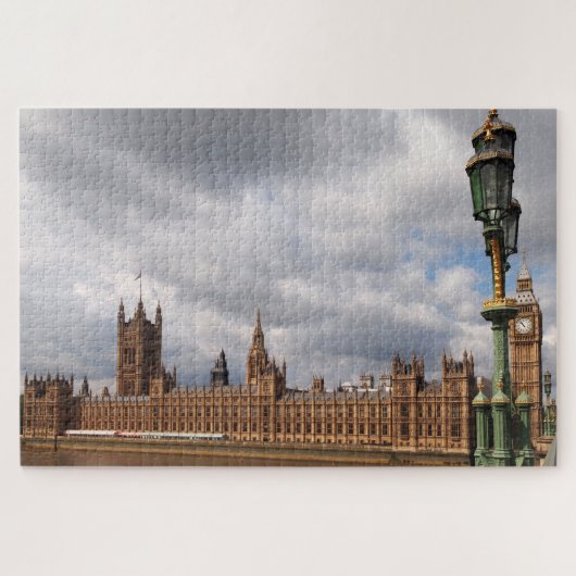 Big Ben und Häuser des Parlaments in London Puzzle (Horizontal)