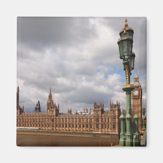 Big Ben und Houses of Parliament im Londoner Magne Magnet (Vorne)