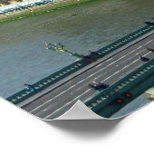 Big Ben und Houses of Parliament - London Poster (Ecke)