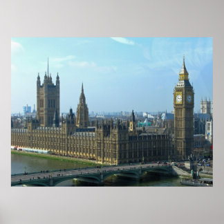 Big Ben und Houses of Parliament - London Poster