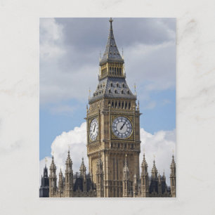 Big Ben und Houses of Parliament, London, Postkarte