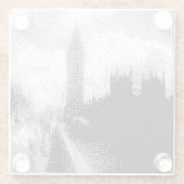Big ben und Parlament Glasuntersetzer (Rückseite)