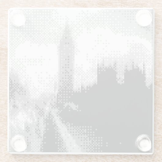 Big ben und Parlament Glasuntersetzer (Rückseite)