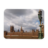 Big Ben und Parlament in London - Rektasmagnet Magnet (Horizontal)