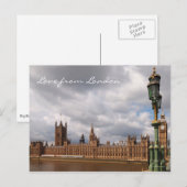 Big Ben und Parlament Liebe aus London Postkarte (Vorne/Hinten)
