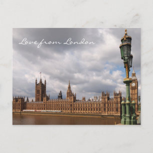 Big Ben und Parlament Liebe aus London Postkarte