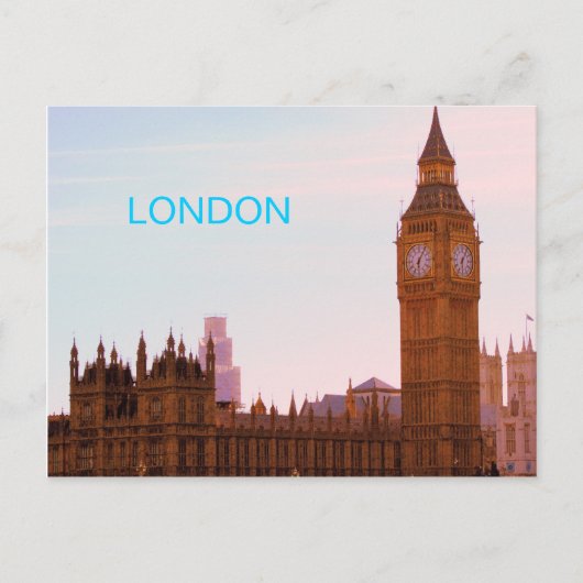 Big Ben und Postcard des britischen Parlaments Postkarte (Vorderseite)