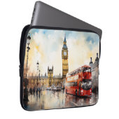 Big Ben und Red Bus in London Laptopschutzhülle (Vorne Rechts)