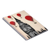 Big Ben und Red Hot Air Balloons 2 Notizblock (Rechte Seite)