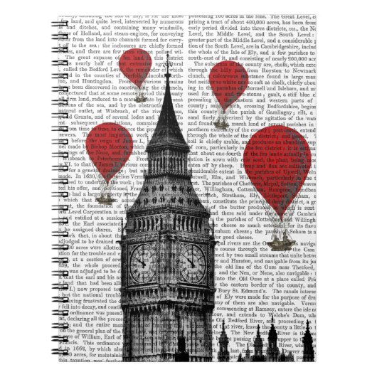 Big Ben und Red Hot Air Balloons Notizblock (Vorderseite)