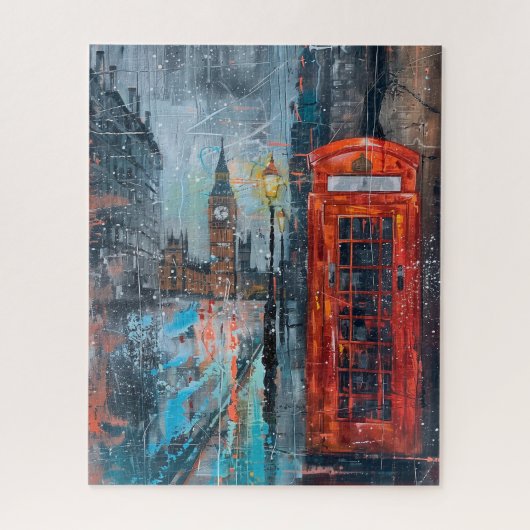 Big Ben und Red Phone Booth II Puzzle (Vertikal)