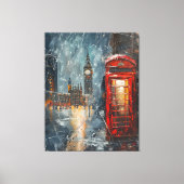 Big Ben und Red Phone Booth Leinwanddruck (Vorderseite)