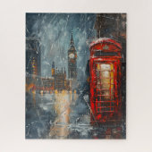 Big Ben und Red Phone Booth Puzzle (Vertikal)