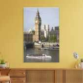 Big Ben und Themse River Leinwanddruck (Insitu (Wohnzimmer))