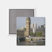 Big Ben und Themse River Magnet (Vorderseite/Rückseite)