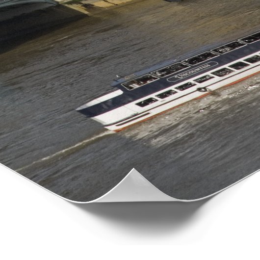 Big Ben und Themse River Poster (Ecke)