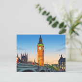 Big Ben view postcard Postkarte (Stehend Vorderseite)