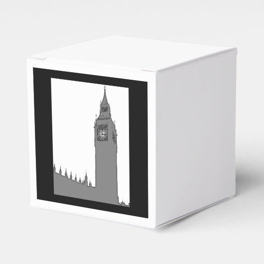 Big Ben Vintag Style London Gastgeschenk Box Geschenkschachtel (Vorderseite)