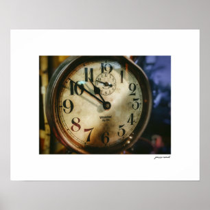 Big Ben Vintage-Uhr Poster Druck