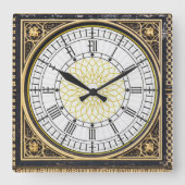 Big ben Wall Clock Quadratische Wanduhr (Vorderseite)