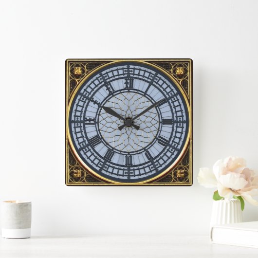 Big Ben Wall Clock Quadratische Wanduhr (Zuhause)