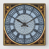 Big Ben Wall Clock Quadratische Wanduhr (Vorderseite)