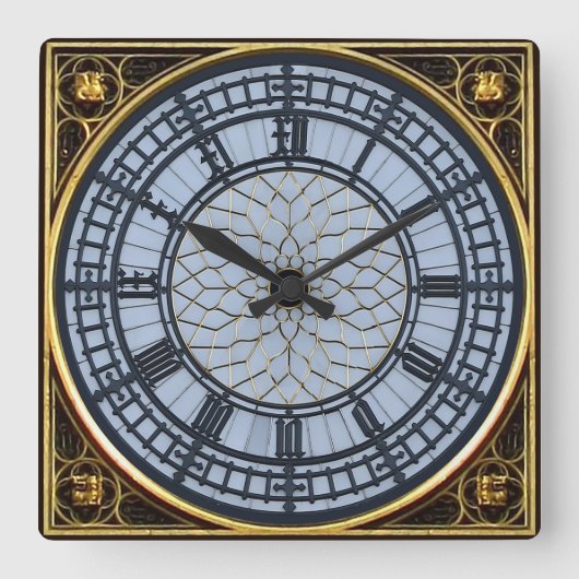 Big Ben Wall Clock Quadratische Wanduhr (Vorderseite)