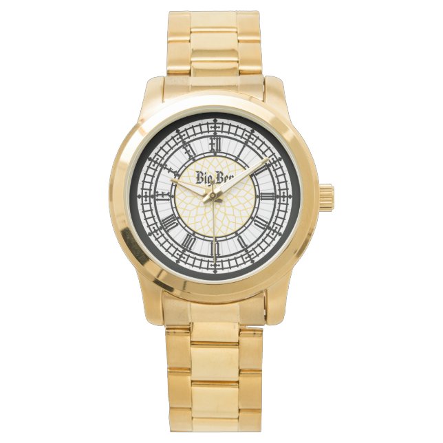 Big Ben Watch - Gold Armbanduhr (Vorderseite)