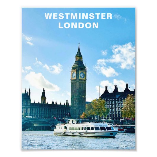 Big Ben Westminster London Thames Foto (Vorne)