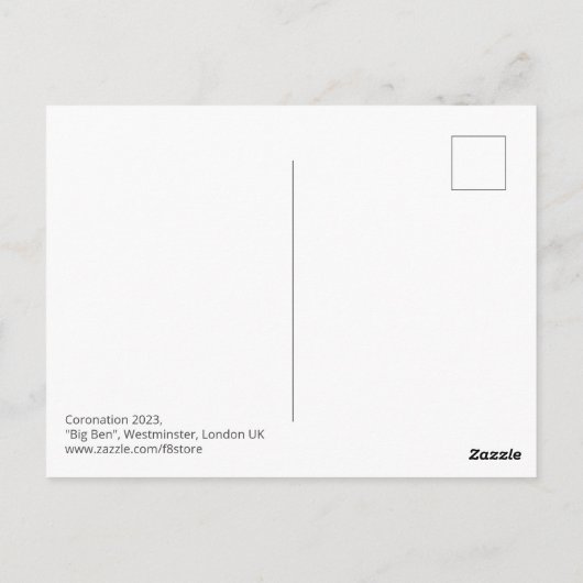 "Big Ben" Westminster, London UK Postcard Postkarte (Rückseite)