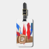 Big Ben Westminster Uhrturm Gepäckanhänger (Vorderseite vertikal)