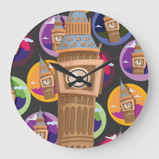 Big Ben Westminster Uhrturm Große Wanduhr (Vorderseite)