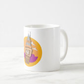 Big Ben Westminster Uhrturm Kaffeetasse (VorderseiteRechts)