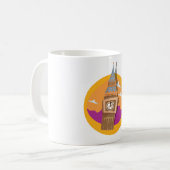 Big Ben Westminster Uhrturm Kaffeetasse (Vorderseite Links)